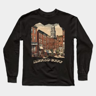 RETRO CITY BALTIMORE DESIGN Long Sleeve T-Shirt